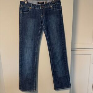 Ed Hardy Jeans Size 31 Embellished Skull & Rose‎ Embroidered Denim Y2K